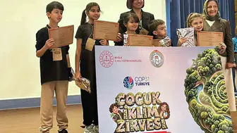 Muğla'daki Çocuk İklim Zirvesi'nde öğrenciler çevre için çözüm önerilerini sundu