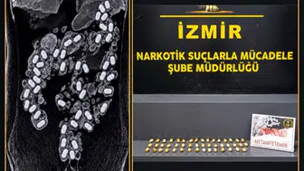İzmir Adnan Menderes Havalimanı'nda yakalanan kuryenin midesinden 47 kapsül uyuşturucu çıktı