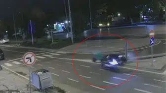 Çorlu'da iki motosikletin çarpıştığı kaza kameraya yansıdı