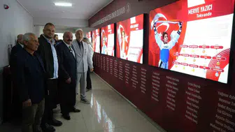 OMÜ’de Türk sporunun efsane isimleri 'Onur Duvarı'nda sergilendi