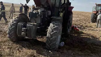Kulu'da çıkan traktör yangınında maddi hasar oluştu