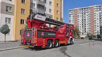 Kayseri'de apartmanda çıkan yangında 1 kişi dumandan etkilendi