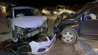 Samsun'da otomobil ile hafif ticari araç çarpıştı: 5 yaralı