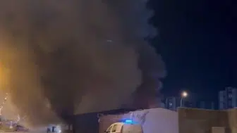 Kahramanmaraş’ta iş yeri yangını itfaiye ekipleri tarafından söndürüldü