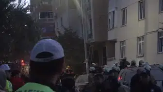 Maltepe'de 6 katlı binada çökme meydana geldi