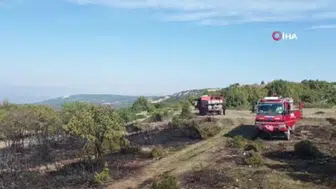 Vezirhan’da bahçe temizliği sırasında yangın çıktı, 2 hektar zarar gördü