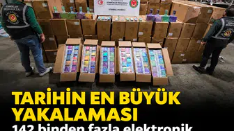 Tarihin en büyük yakalaması: 142 binden fazla elektronik sigara ele geçirildi!