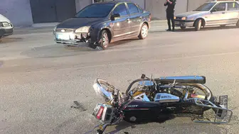 Çorum'da otomobil ile motosiklet çarpıştı: 1 yaralı
