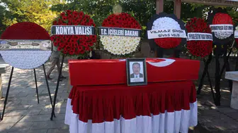 Vefat eden Muratpaşa Kaymakamı İhsan Kara memleketi Konya'da son yolculuğuna uğurlandı