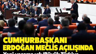 Cumhurbaşkanı Erdoğan Meclis açılışında: Yeni yasama yılı 'Büyük Türkiye Mutabakatı' çağrısıyla başladı