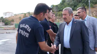 Darende Belediye Başkanı Bozkurt'tan itfaiyecilere İtfaiye Haftası ziyareti