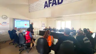 Aydın'da bölgesel afet tatbikatı öncesi hazırlık toplantısı yapıldı