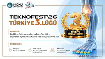 İnönü Üniversitesi öğrencileri TEKNOFEST’26’da Türkiye 3.’sü oldu