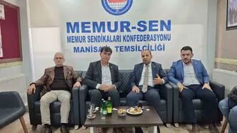 Selim Gültekin, Memur-Sen Manisa İl Temsilciliğini ziyaret etti
