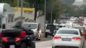 Bursa'da ATV ile drift yapan şahsın tehlikeli anları görüntülendi