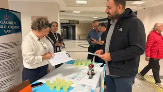 Nazilli Devlet Hastanesi'nde hasta hakları için bilgilendirme standı kuruldu