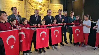 Zonguldak'ta öğrencilerin hazırladığı Çanakkale rölyefi sergilenmeye başlandı
