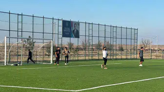 Sporun birleştirici gücü Mahmudiye'de tarım işçileri spor yapıyor