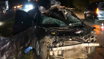 Kastamonu'da büyükbaş hayvana çarpan otomobilin sürücüsü hayatını kaybetti