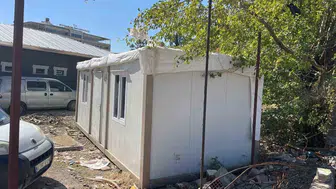 Adıyaman'da konteynerden klima çalan hırsızlar kayıplara karıştı