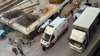Afyonkarahisar'da otomobil inşaata düştü, 1 kişi yaralandı