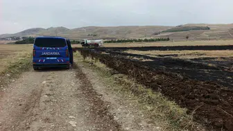 Siirt'te anız yakan çiftçiye adli ve idari işlem yapıldı
