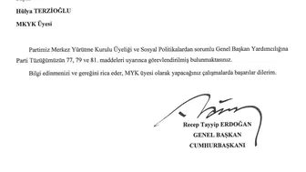 Hülya Terzioğlu, AK Parti Sosyal Politikalardan Sorumlu Genel Başkan Yardımcısı oldu