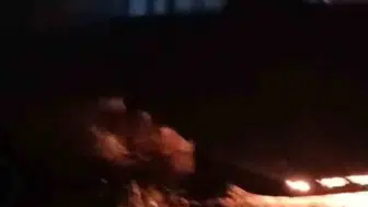 Antalya'da bahçede park halindeki minibüs yangında kullanılamaz hale geldi