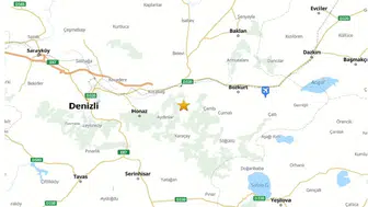 Denizli'de 3.9 büyüklüğünde deprem ve 6 artçı sarsıntı meydana geldi