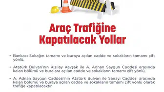 Ankara'da ANFİDAP yürüyüşü nedeniyle bazı yollar kapatılacak