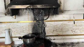Reyhanlı'da evin mutfağında yangın çıktı