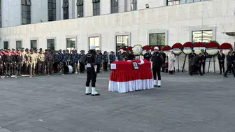 Şehit polis memuru Ahmet Türkoğlu için cenaze töreni düzenlendi
