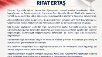 Edremit'te bayrak ve Atatürk posterine yönelik eylemlere AK Parti'den kınama