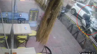 Samsun'da motosikletli kurye SUV aracın çarpması sonucu yaralandı