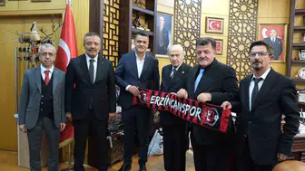 Erzincanspor yönetiminden MHP Genel Başkanı Bahçeli’ye ziyaret
