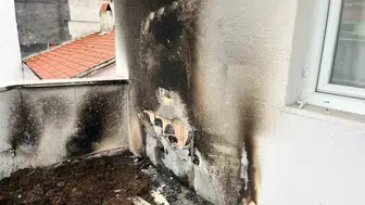 Bilecik'te balkonda unutulan yemek yangın çıkardı
