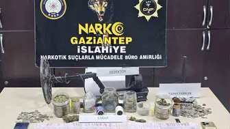 Gaziantep'te tarihi eser ve uyuşturucu operasyonu: 495 sikke ele geçirildi
