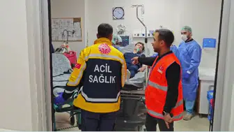 Gölbaşı Devlet Hastanesi'nde toplu zehirlenme senaryolu 'Mor Kod' tatbikatı