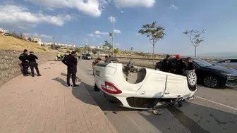 Şırnak'ta virajı alamayarak takla atan otomobildeki 3 kişi yaralandı