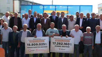 Samsun'da 1.757 üreticiye tohum ve gübre desteği veriliyor