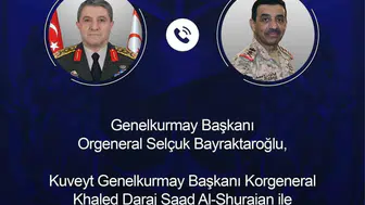 Genelkurmay Başkanı Bayraktaroğlu, Kuveytli meslektaşı ile görüştü