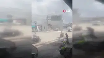 Seyir halindeki FİAT alevlere teslim oldu, kullanılmaz hale geldi
