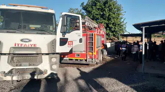 Subaşı beldesinde çıkan yangın itfaiye ekipleri tarafından söndürüldü