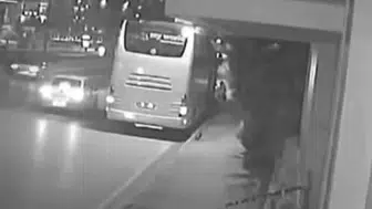 Manisa'daki kazada otobüsün Bursa'dan hareket anları kamerada