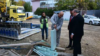 Eskişehir İl Millî Eğitim Müdürü Aydın okul inşaatlarını inceledi