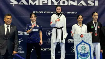 Mersinli taekwondocu Ayşe Orhan Türkiye ikincisi oldu