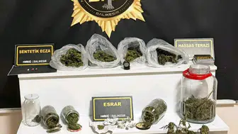 Balıkesir'de düzenlenen iki ayrı uyuşturucu operasyonunda iki şüpheli yakalandı