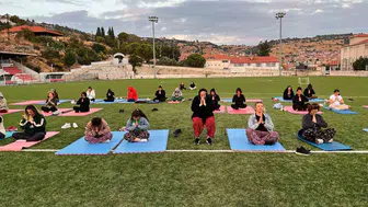 Güney'de kadınlar amatör spor haftasında yoga etkinliği düzenledi
