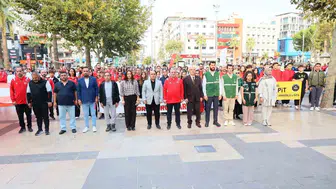Amatör Spor Haftası'nda sporcular kortej yürüyüşü yaptı