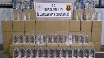 Bursa'da durdurulan araçta bin 260 litre etil alkol ele geçirildi
